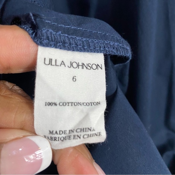 ULLA JOHNSON Olga Ruffled Cotton Blouse - Picture 12 of 13